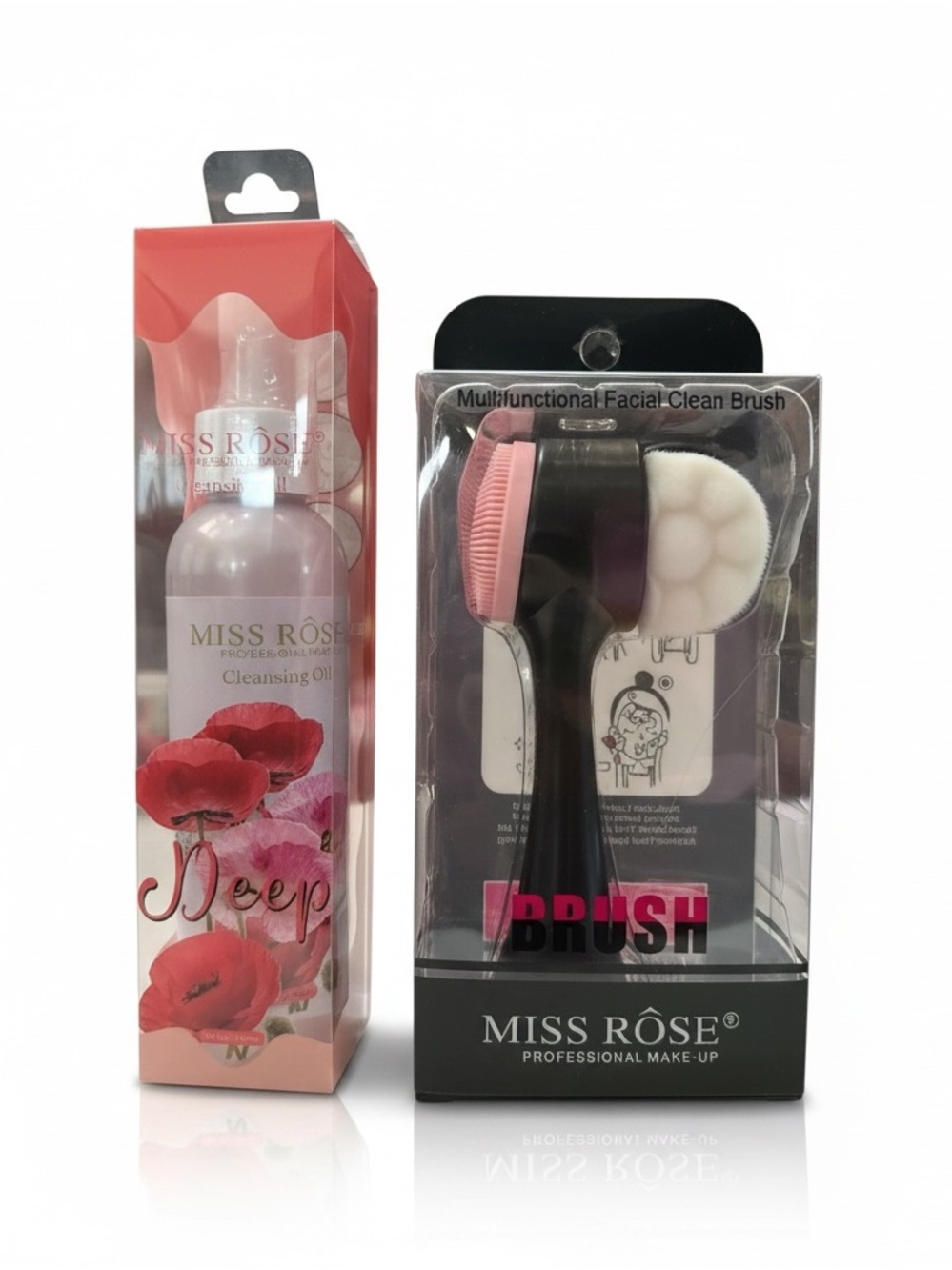 Miss Rôse Deep Cleansing Oil & Facial Brush Set